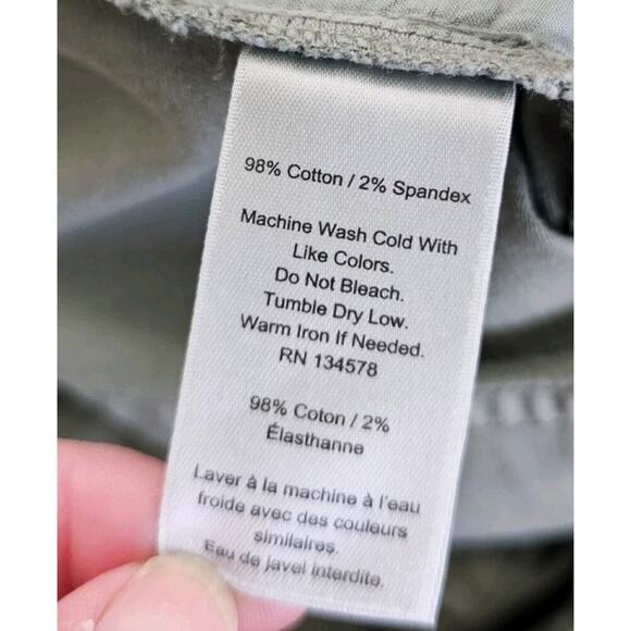 Vineyard Vines High Waisted Utility Pants Women's Size 2 Olive Green - Picture 9 of 9